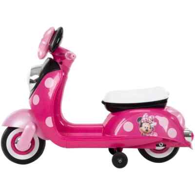 Disney Minnie Mouse Battery-Powered Electric Scooter, Ages 3-7