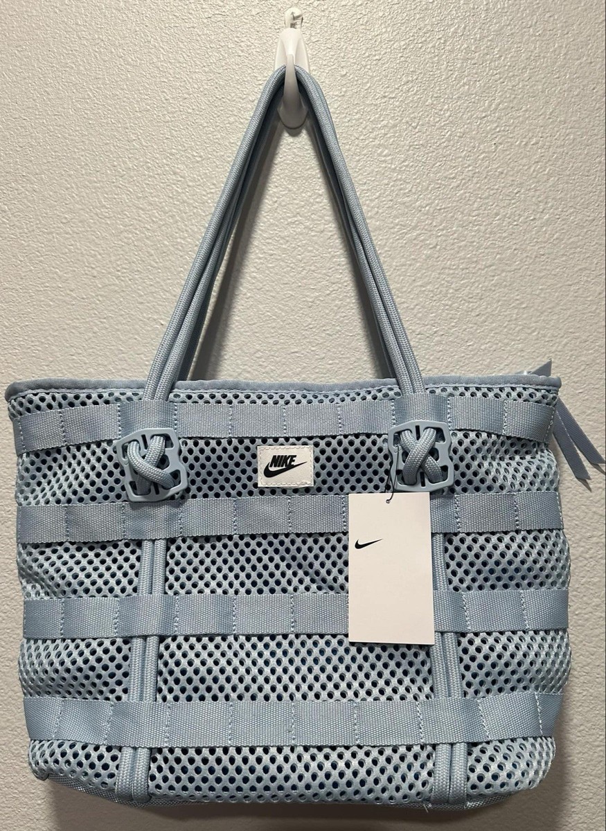Nike Light Blue AF-1 Sportswear Small Tote Bag AF1 Cord Woven