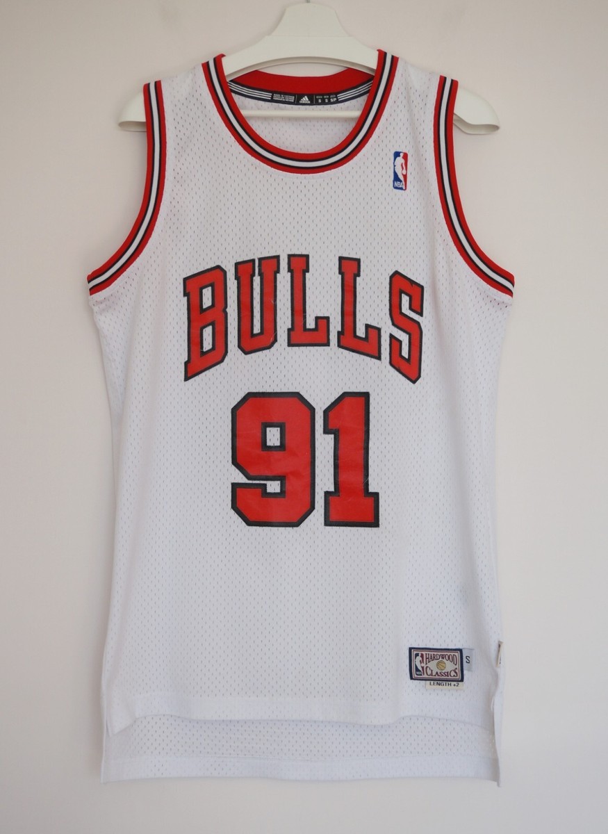 Adidas Dennis Rodman 91 NBA Bulls Jersey Size S | eBay