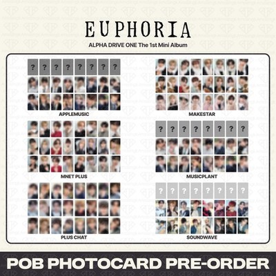 PreSale] Alpha Drive One ALD1 1st Mini Album Euphoria POB