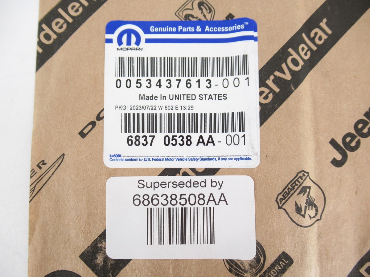 Genuine OEM Mopar Jeep 68638508AA 'Cherokee' Door Nameplate 18-22