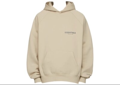 Fear of God Essentials x SSENSE Exclusive Hoodie Linen Tan - Size
