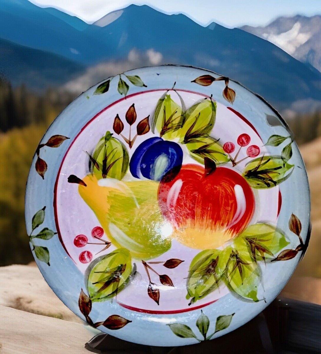 RARE VINTAGE HERITAGE MINT LTD. Black Forest Fruits Dinnerware 8