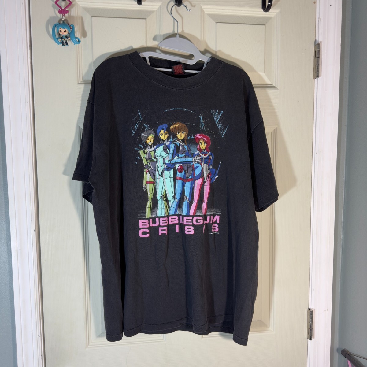 VTG Bubblegum Crisis Tee Shirt sz XL Black Anime Promo 90s Fashion