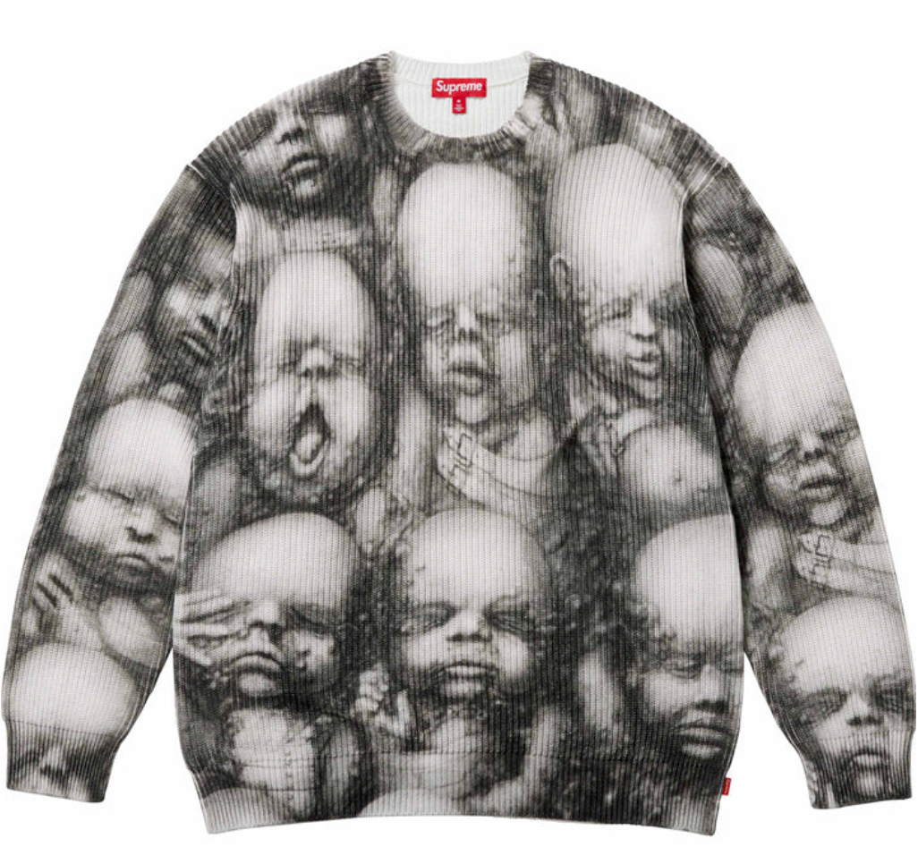Supreme H.R. Giger Sweater Multicolor Baby FW23 Size S-XXL Brand
