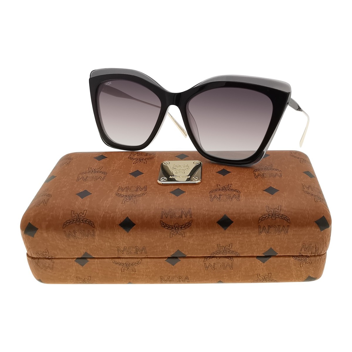 MCM München MCM698S 022 Sunglasses Black/Gold Butterfly Monogram