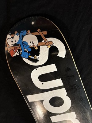 RARE The Smurfs Supreme Black Skateboard Deck In Shrink Smurf | eBay