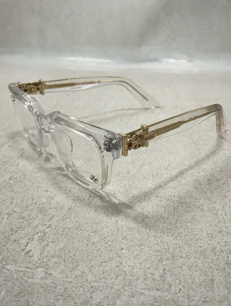 RARE‼️ Chrome Hearts Vagillionaire 2 Crystal Gold Glasses Box