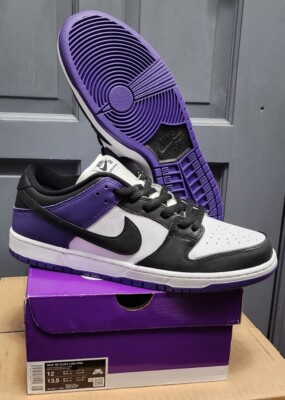 Nike SB Dunk Low Pro Court Purple | Mens 12 | Black White Purple