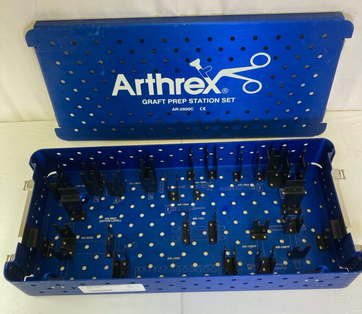 Arthrex AR-2950C Graft Prep Station Set Sterilization Case