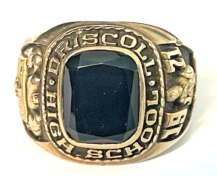 JOSTEN 1971 Driscol High School 10K Yellow Gold Class Ring W