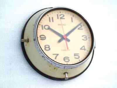 RARE SEIKO TRANSISTOR SHIPS MARINE QUARTZ WALL CLOCK SEIKOSHA