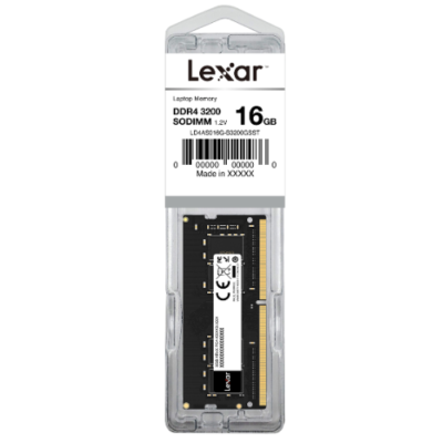 Lexar RAM Memory SODIMM 16GB DDR4 3200Mhz 260pin 1.2V Blister Pack