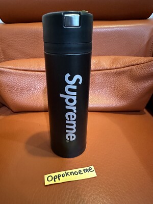 Supreme Zojirushi Stainless Steel Mug Thermos FW17 Black Logo