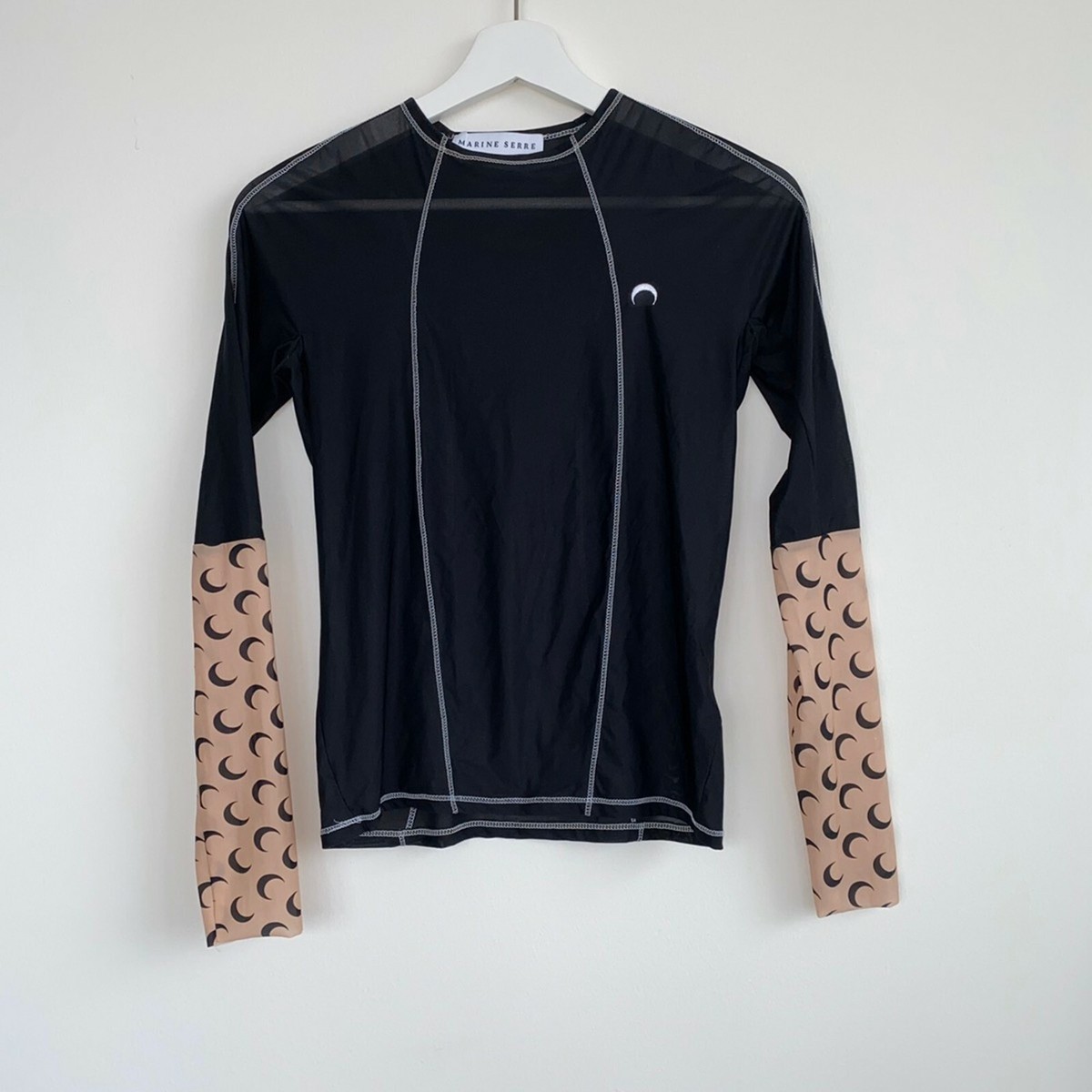 Marine Serre First Season Rare stretch crescent moon knit