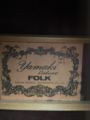 Acoustic Guitar Yamaki Deluxe No.120 Folk Natural Rosewood Back