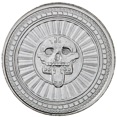 Aztec God of Death | Mictlantecuhtli - 1 oz .999 Fine Silver Round