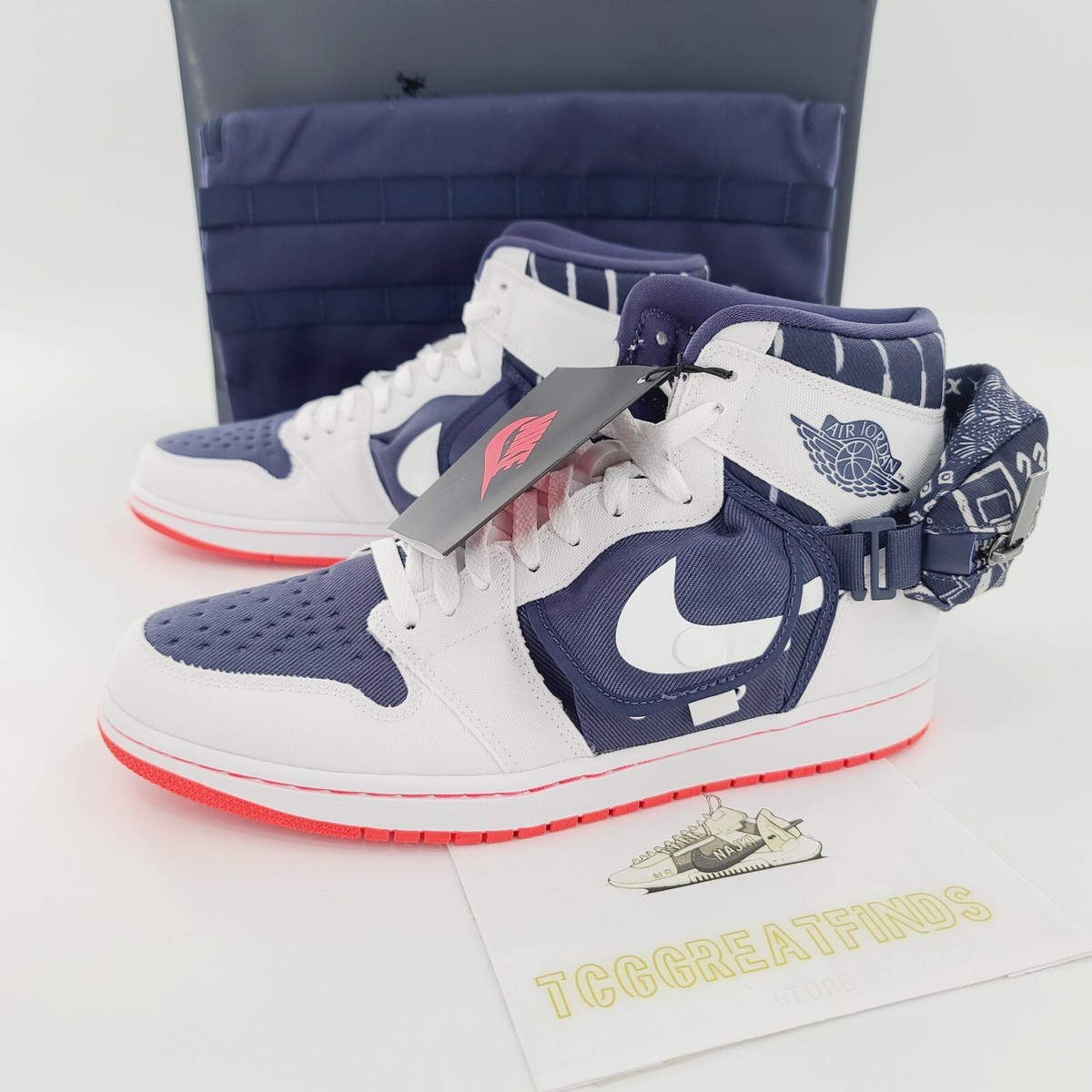 Air Jordan 1 Retro High OG SP Utility Q Stash Men's Size 10 White