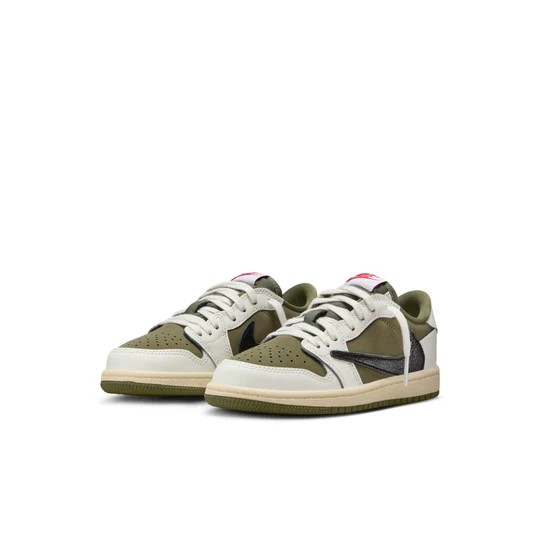 Air Jordan 1 Retro Low OG SP (PS) Travis Scott Medium Olive DO5442