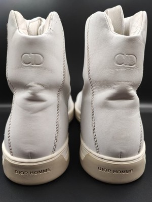 Rare DIOR HOMME AW08 Kris Van Assche Sneakers B107 White Leather