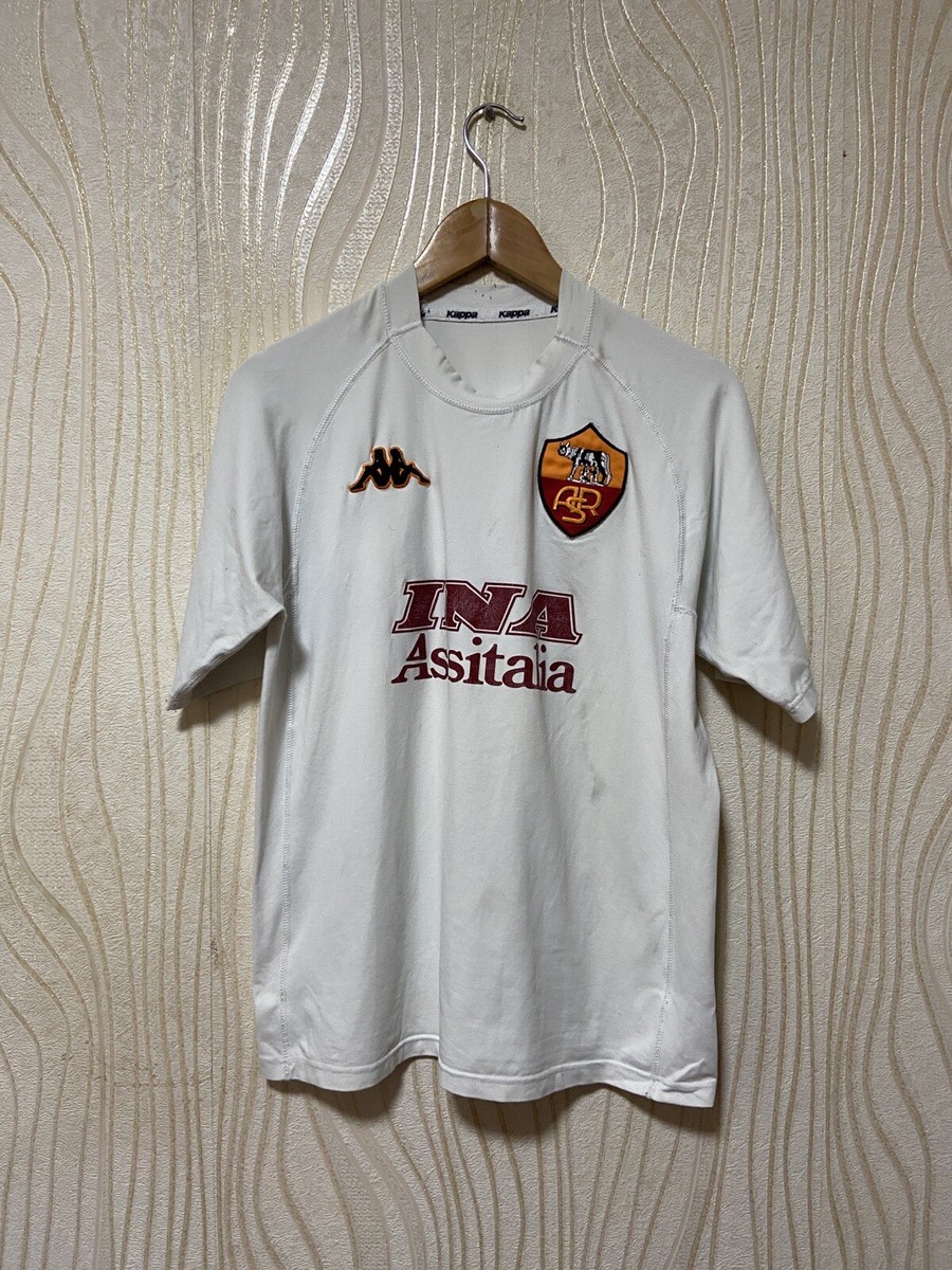 ROMA 2000 2001 AWAY FOOTBAL SHIRT SOCCER JERSEY KAPPA #18