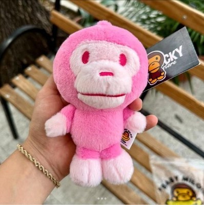 BABY MILO Keychain Pink Plush Doll A BATHING APE BAPE JAPAN New w