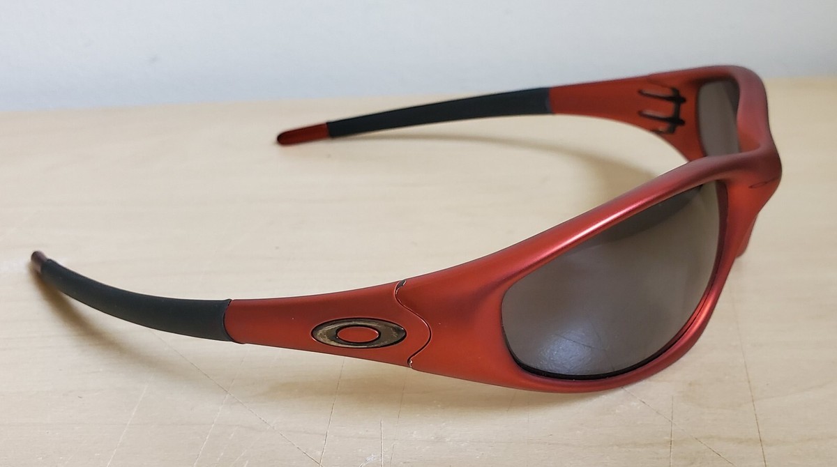 Oakley Straight Jacket FMJ Red with Black Lens | eBay