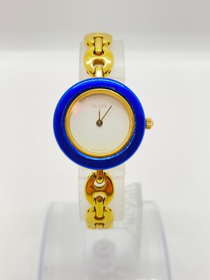 1円 グッチ 腕時計 11/12 レディース クォーツ 金色系 中古｜GUCCI