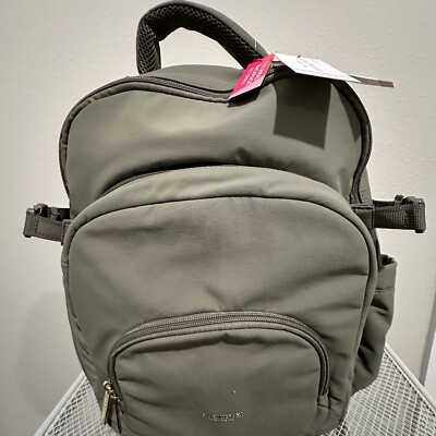 NWT Isaac Mizrahi Olive Green Viral TikTok Backpack Holds Stanley