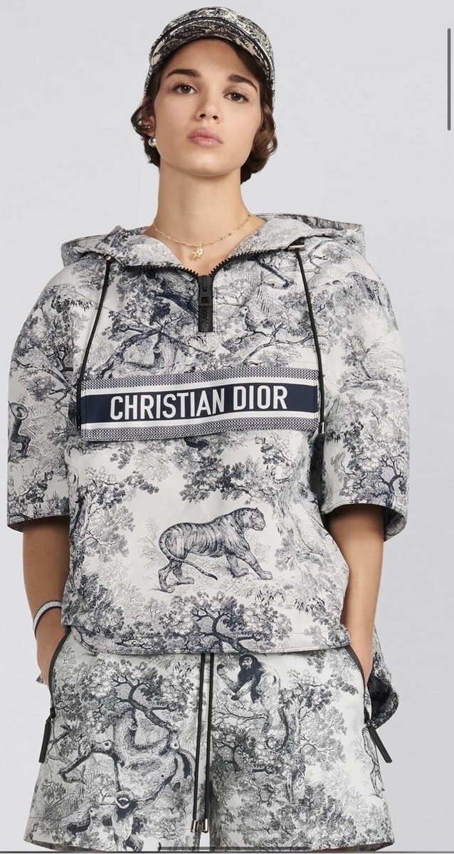$4000 Authentic DIOR Toile De Jouy Dioriviera Short Sleeve Anorak