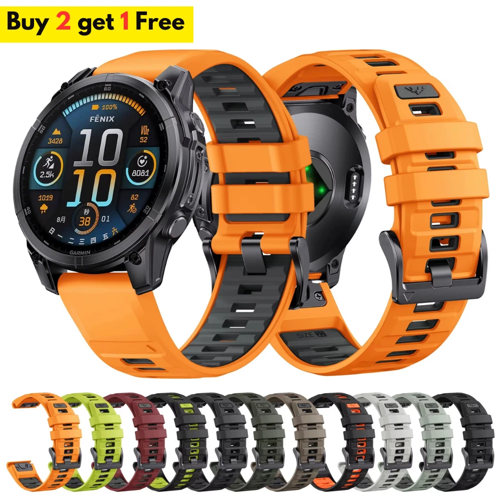 1:1 Fenix8 Watch Band For Garmin Fenix 8 47mm 51mm E 7 7X 6 6X 5