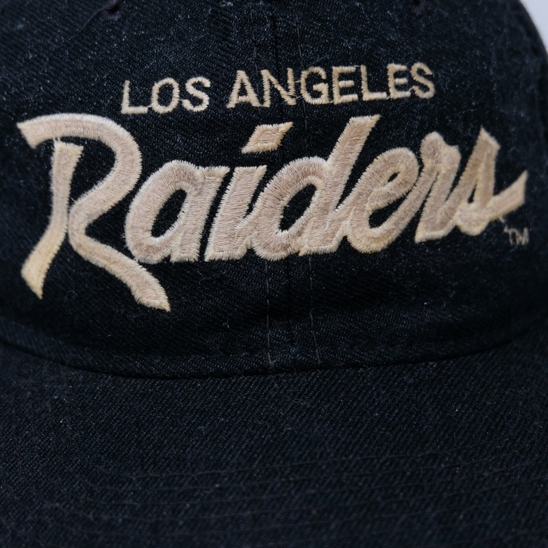 Rare VTG SPORTS SPECIALTIES Los Angeles Raiders Script Snapback