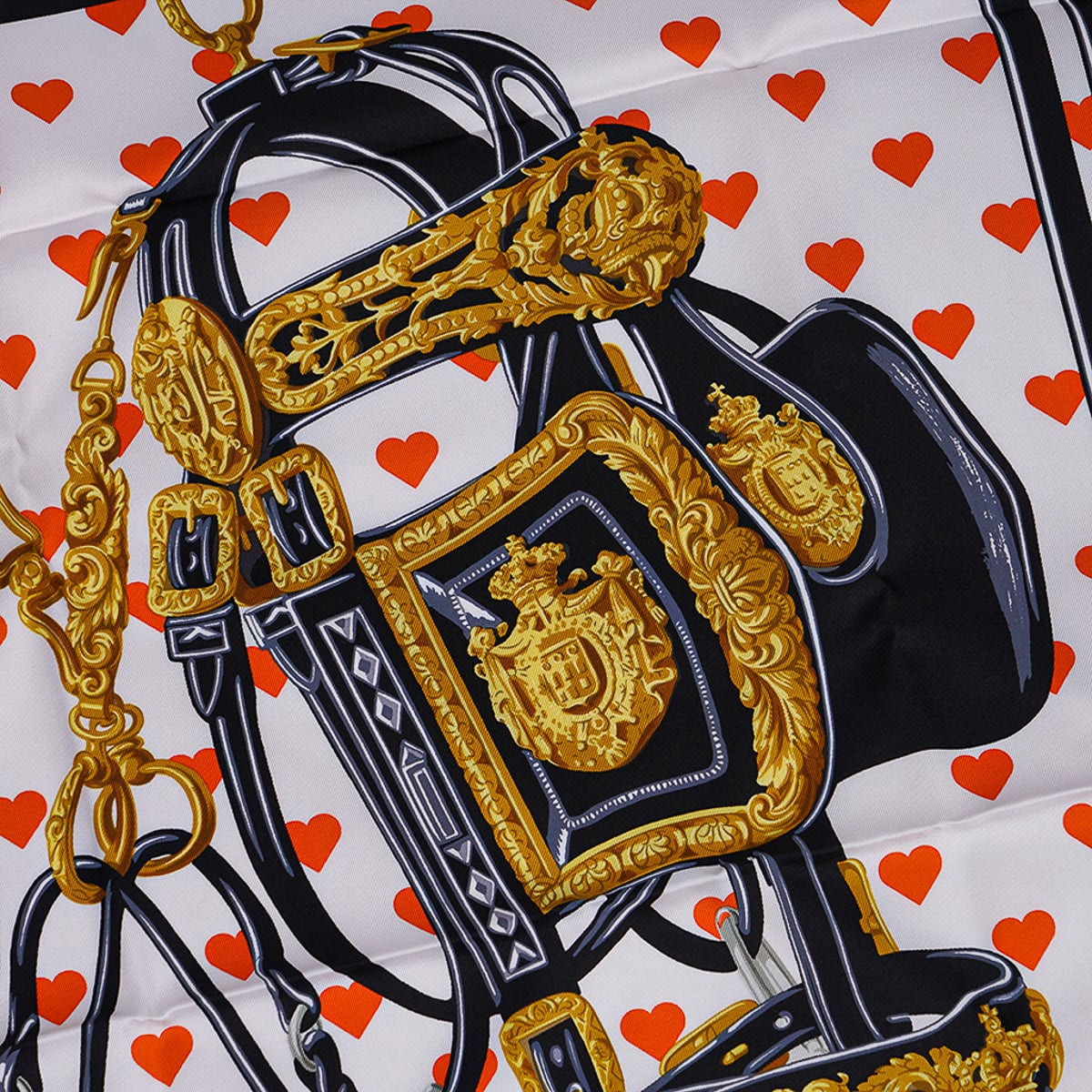 Hermes Limited Edition Scarf 90 Brides de Gala Love Silk Carre