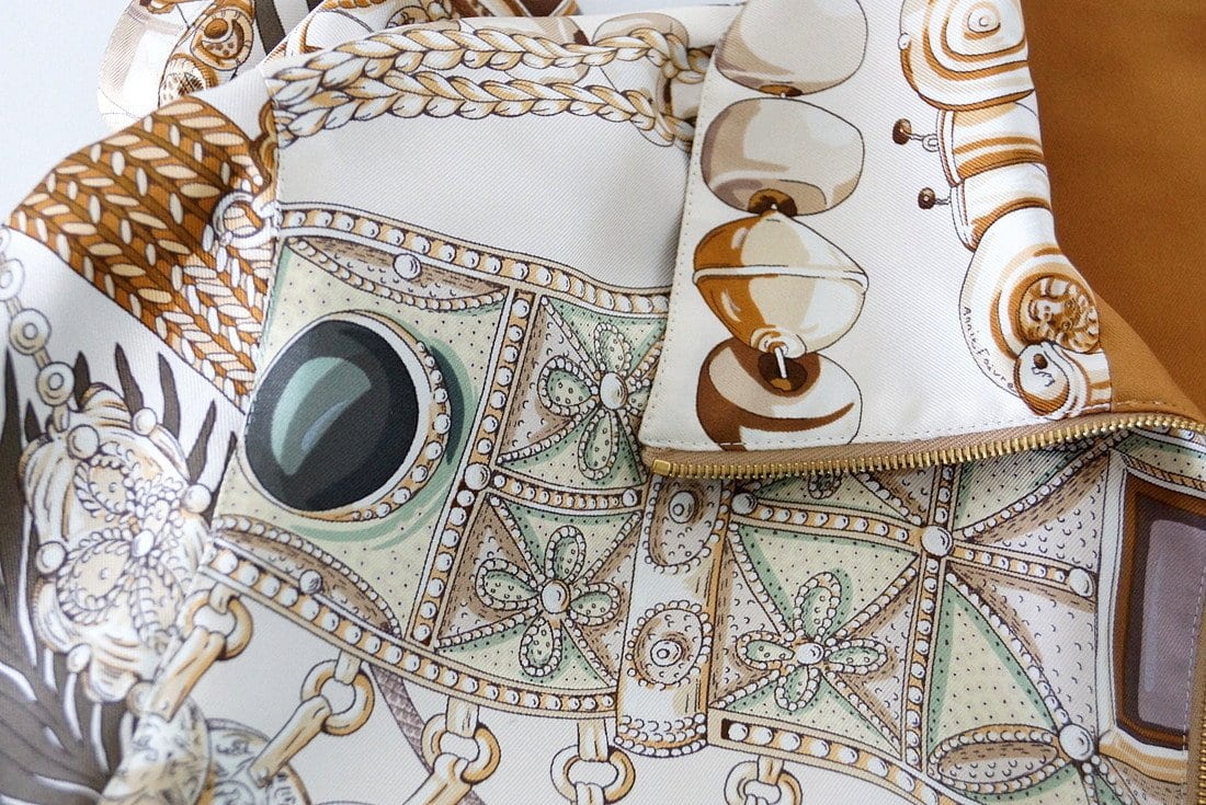 Hermes Jacket Terres Precieuses Signed Silk Print 36 | Mightychic