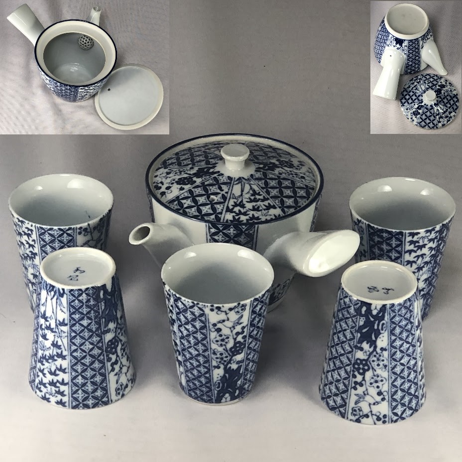 呉須鶯急須湯呑みセット : 昭和レトロポップ食器雑貨通販ショップ