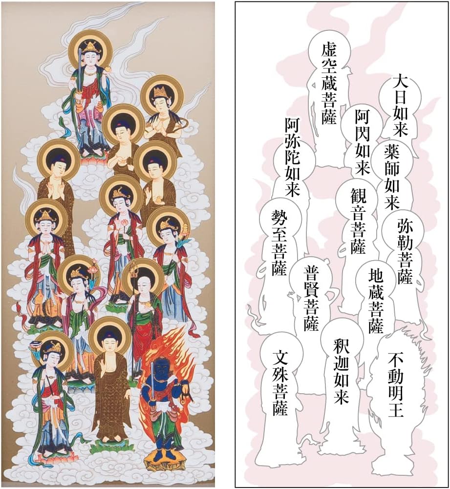 十三仏掛軸 商品紹介 - お線香とお香の凛Rin堂