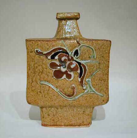 やまちゃん 河井寛次郎作青緑釉彫竹林文四方立皿 検森の中の竹林 河井