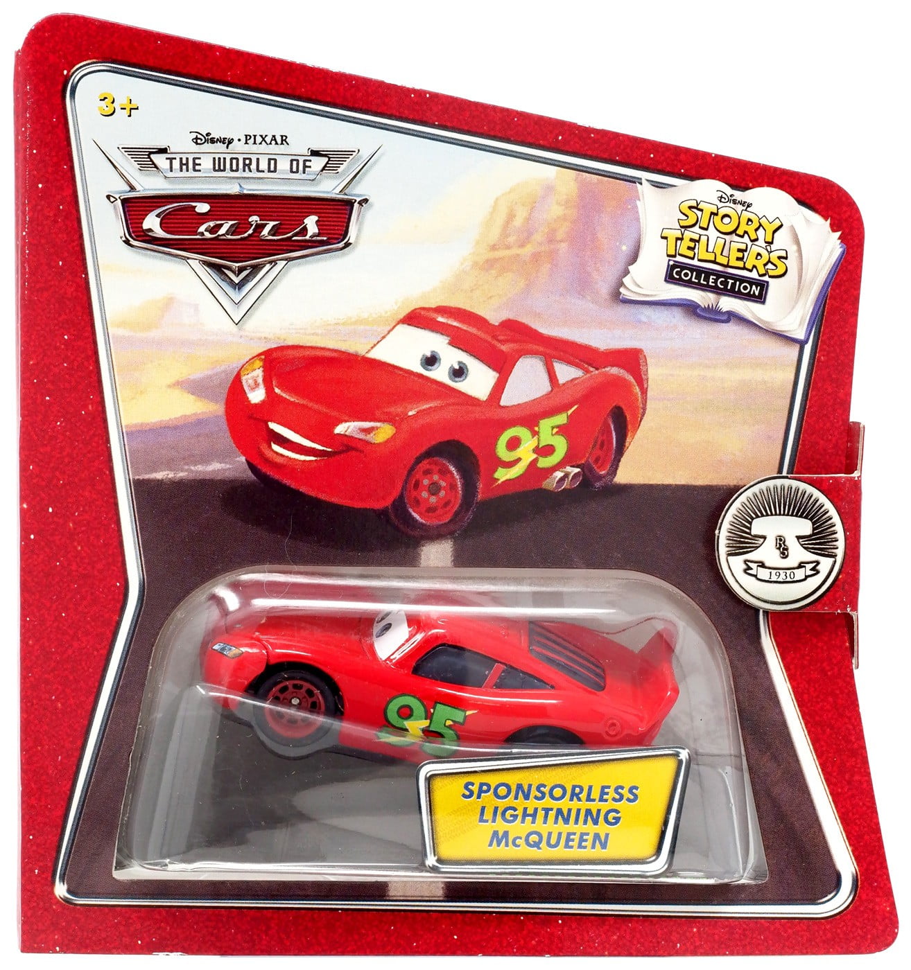 Disney Cars Storytellers Collection: Sponsorless Lightning McQueen