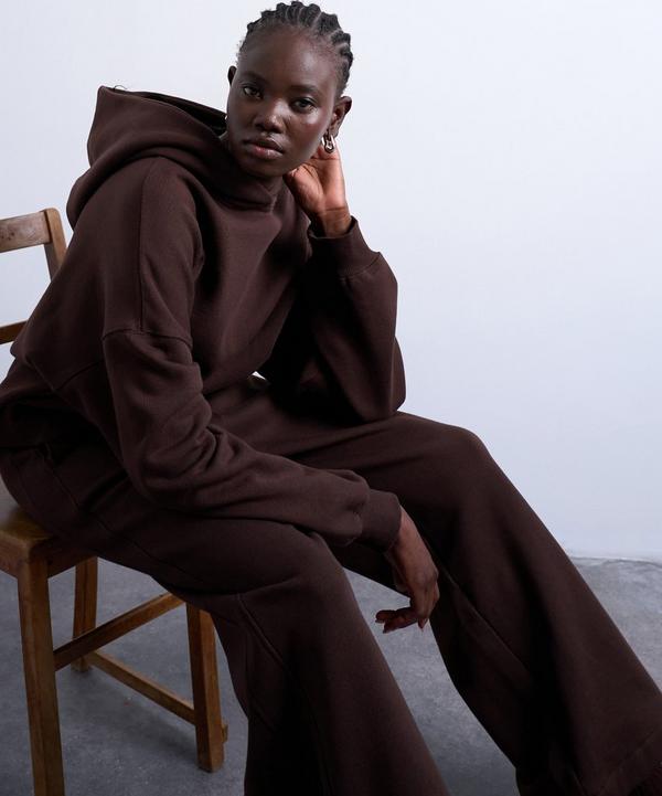 TOPSHOP Chocolate Brown Premium Heavyweight Oversized Hoodie | Liberty