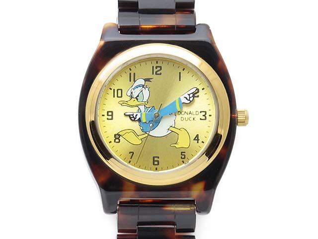 Disney】べっ甲柄 ドナルド ウォッチ Donald 腕時計 | □apparel,WATCH