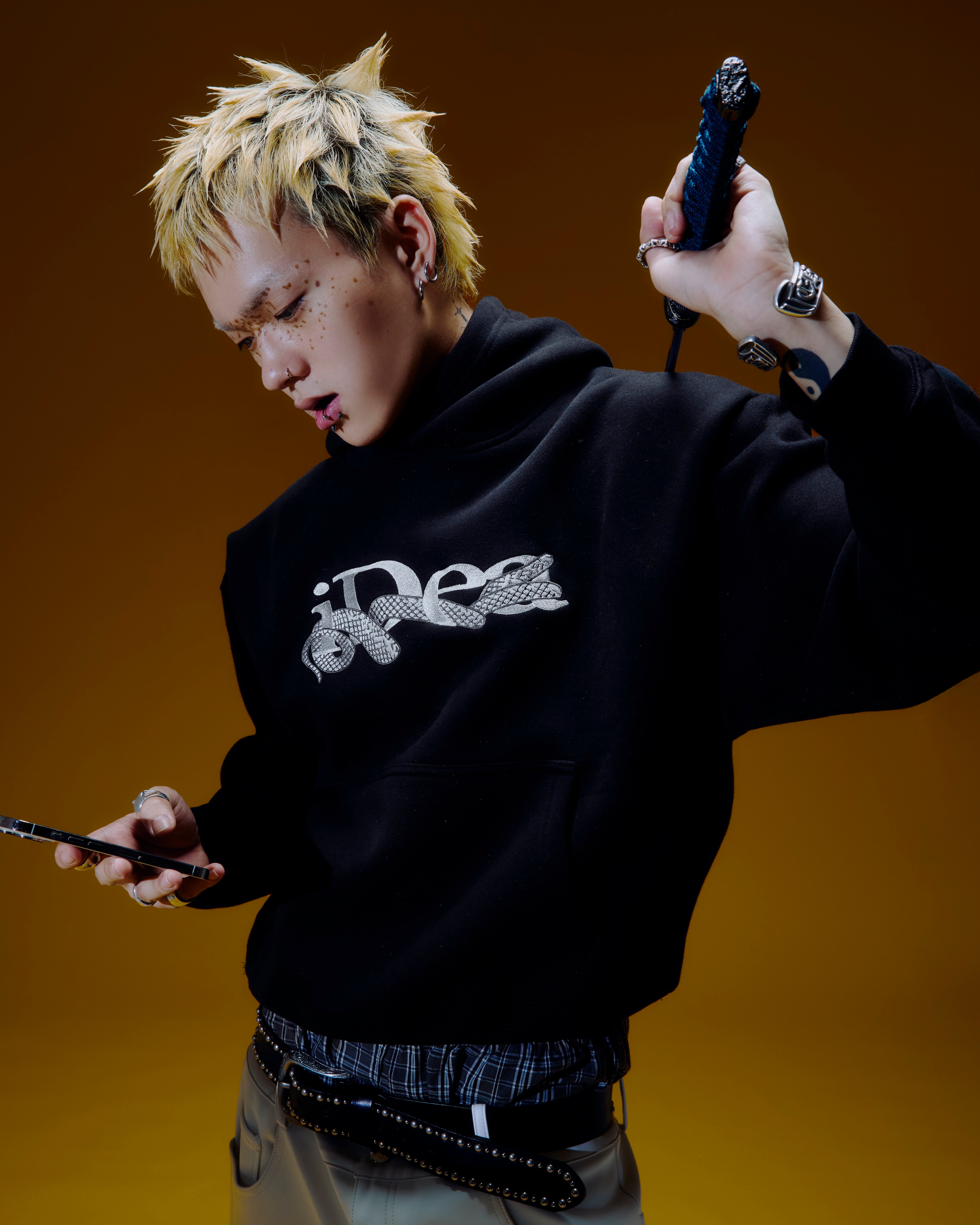 OUROBOROS HOODIE (Black) 25AW – IDEASWAM