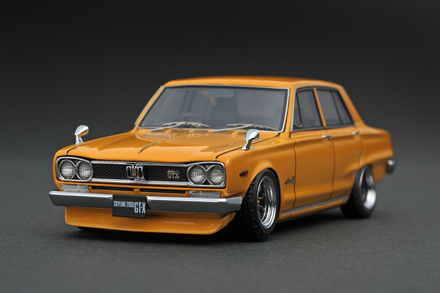 IG0635 1/43 Nissan Skyline 2000 GT-X (GC10) Brown | LINE UP