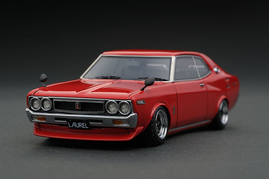 IG0796 1/43 Nissan Laurel 2000SGX (C130) Red | LINE UP | ignition