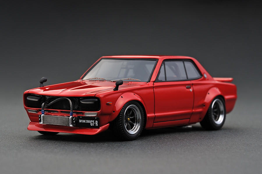 IG0277 1/43 Nissan Skyline 2000 GT-R (KPGC10) Semi Works Red
