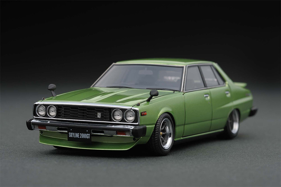 IG0321 1/43 Nissan Skyline 2000 GT-EL (C210) Green | LINE UP
