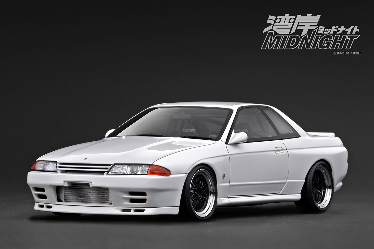 IG3596 1/18 NISSAN SKYLINE GT-R (R32) White 湾岸MIDNIGHT Reina's R
