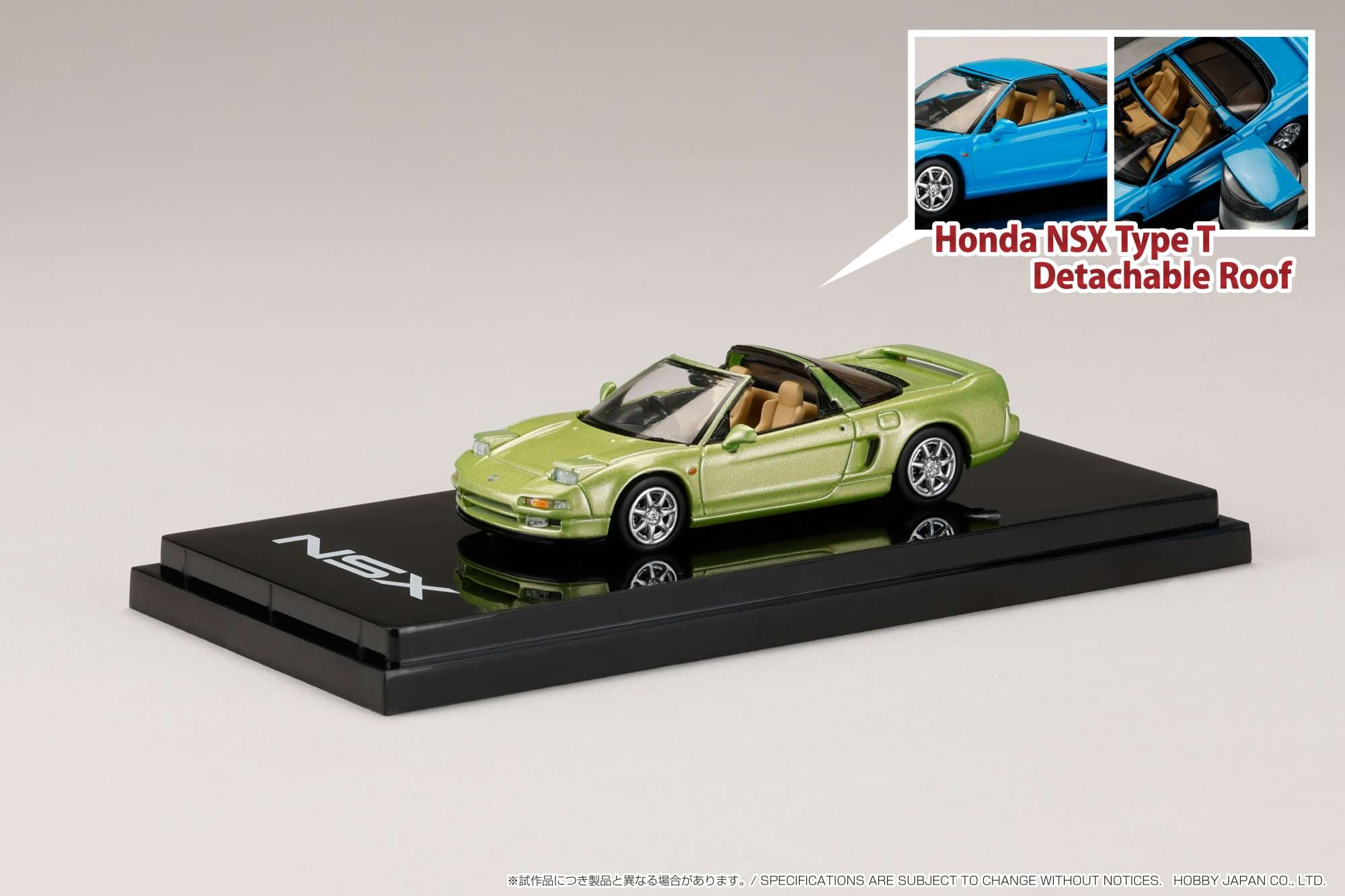 Hobby Japan HJ643006BGR Honda NSX Type T with Detachable Roof LIME