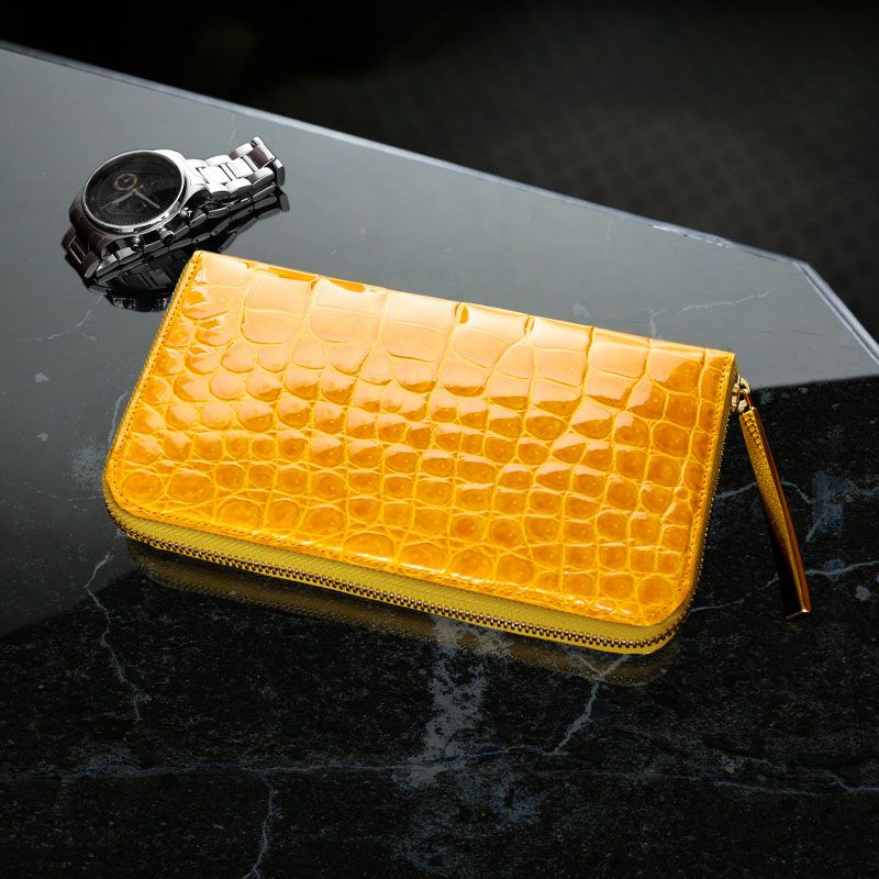 クロコダイルの最高品種「ポロサス」 財布・バッグ作品一覧