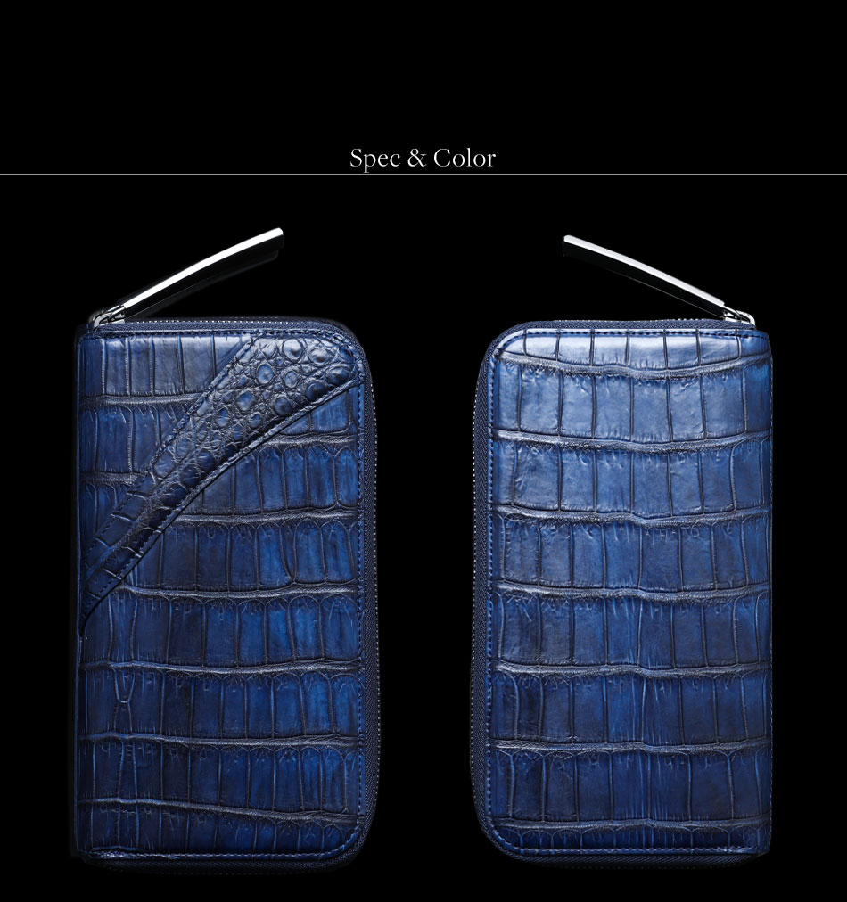 池田工芸】最強の勝ち色“藍染めクロコダイル”2頭仕立て。極上の濃淡を