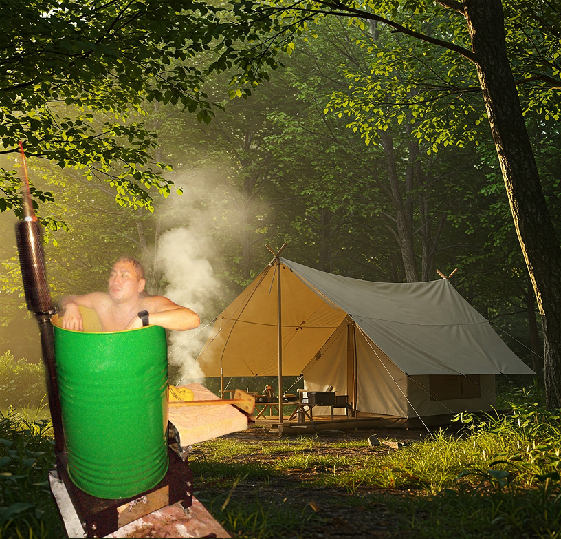 ドラム缶用風呂釜 | 株式会社イケムツ